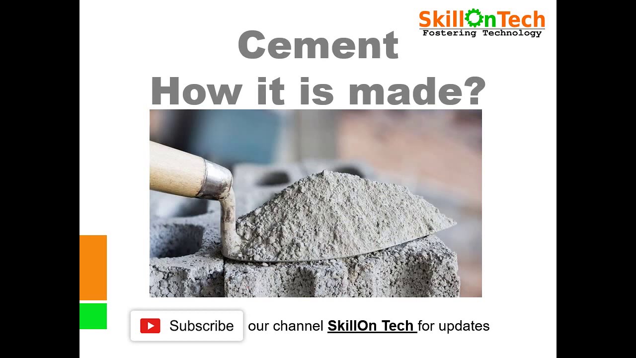 Cement-How it is made | Cement manufacturing - Basics (with english subtitles)