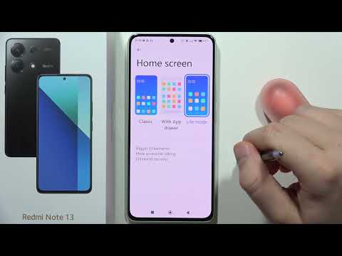 How to Turn ON/OFF App Drawer on Redmi Note 13 - Apps Menu