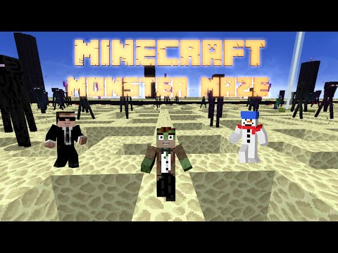 ATTACK OF MONSTERS!- Minecraft Mini-Game: MONSTER MAZE