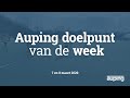 Auping Doelpunt van de Week: 7 en 8 maart 2020