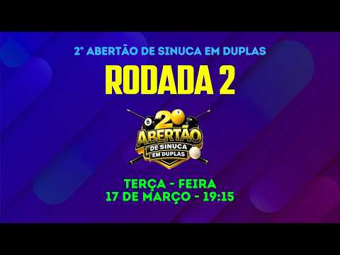 SINUCA AO VIVO | 2° RODADA | REGIONAL DE DUPLAS | PALMITAL PR | FAIR PLAY SOCIETY BAR
