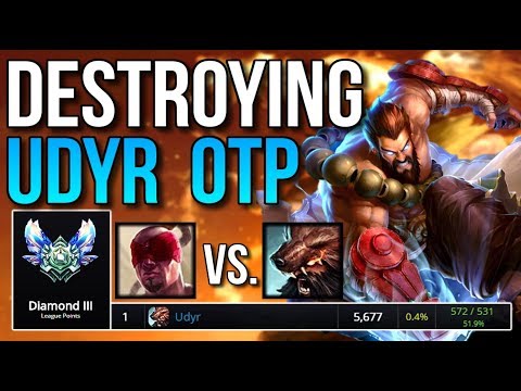 DESTROYING AN UDYR ONE-TRICK | Heizman and Professor Akali Duo #7 - League of Legends