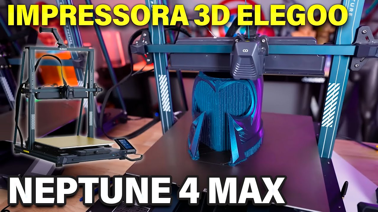 COMPREI UMA IMPRESSORA 3D GIGANTESCA! (NEPTUNE 4 MAX)