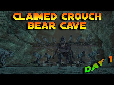 How we Claimed Crouch Bear Cave Day 1 Fresh Wipe | Ark PvP Unofficial Small Tribes