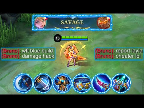 LAYLA BLUE BUILD (ONE HIT DAMAGE HACK! 😱) SAVAGE!!