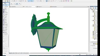 Import Outside 3D model into Archicad and add material