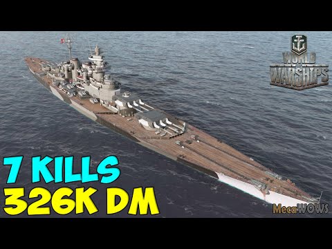 World of WarShips | Großer Kurfürst | 7 KILLS | 326K Damage - Replay Gameplay 1080p 60 fps