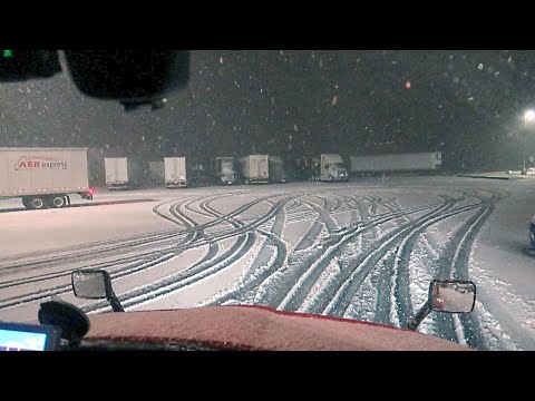 Trucking In Virginia Snow Storm 2022!  It Was Dangerous So We Shut Down!