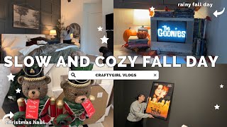 Cozy Overcast Fall Day 🌧️ Resetting My Home & Swapping My Movie Posters