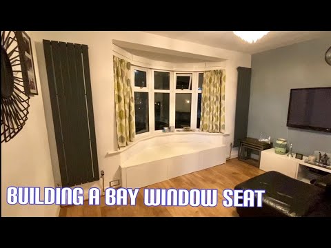 Building a bay window seat with storage
