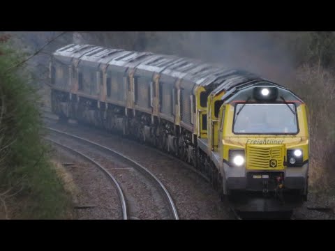 FL 70002/70017/66616/66605/66622/66613/66614/66615 Clag towards Hyde Bank Farm working 0K98-16/1/21.