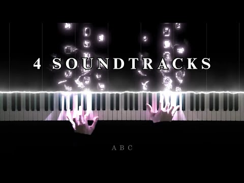 4 Beautiful Soundtracks | Epic Piano Covers [10min]
