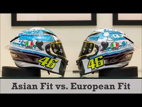 AGV Pista GP R Asian Fit & Euro Fit Weight Comparison