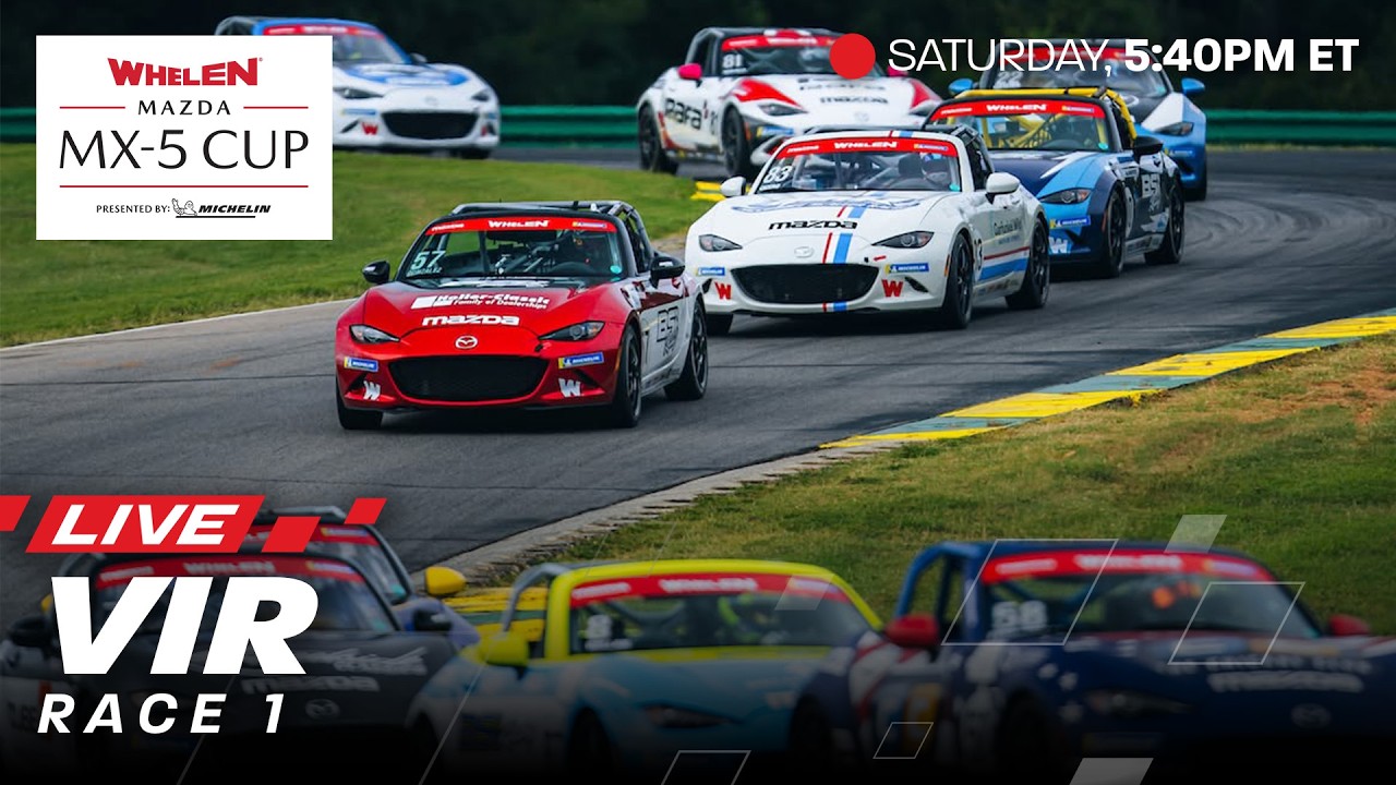 2026 IMSA Whelen Mazda MX-5 Cup at VIR | Race 1 | Alton, Virginia