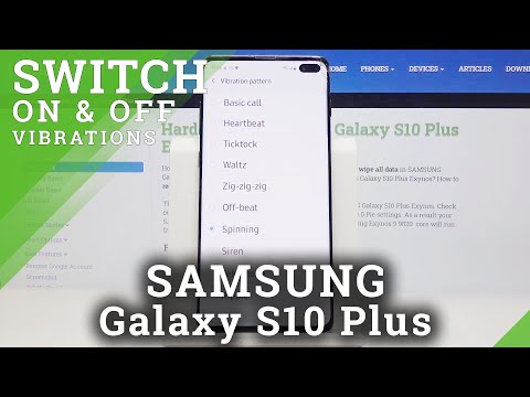 How to Enter Vibration Settings in Samsung Galaxy S10 Plus?