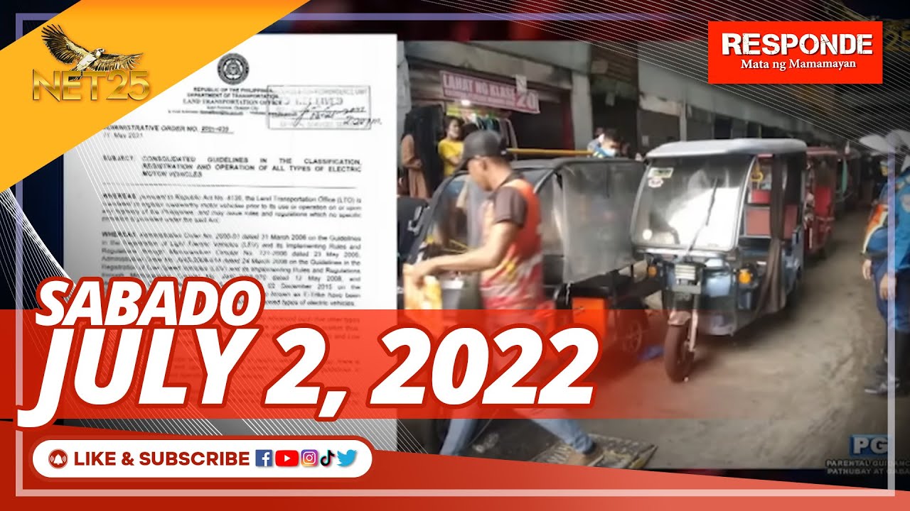WATCH: RESPONDE Mata ng Mamamayan - July 02, 2022 | 6:00 PM