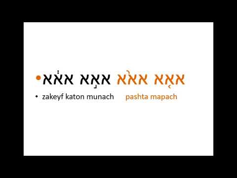 TVT haftorah trope - lesson 3