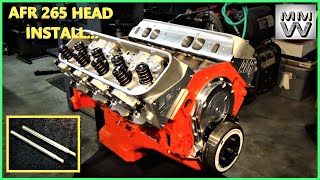AFR 265 Cylinder Heads Install on a 454 BBC...#18 Chevy 454 Big Block Performance Build...