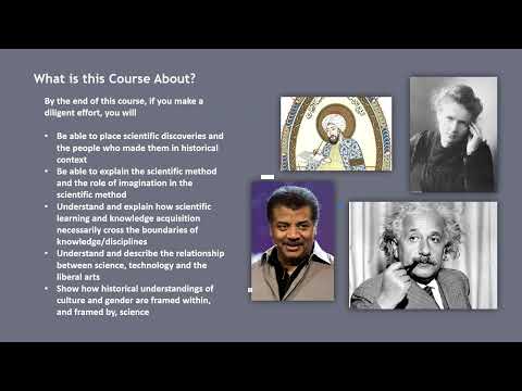 HISTORY OF SCIENCE:  Course Overview FALL 2023
