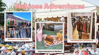 Melrose Adventures - Melrose Trading Post, thrifting & new all-vegan diner🧥🛍️🍔