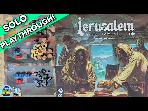 Solo Playthrough of Ierusalem Anno Domini from @devir-games |Love2Hate/Hard2Master #boardgames