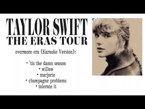 Taylor Swift - evermore era (The Eras Tour) (Karaoke Version)