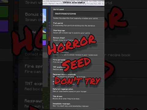 Don't dare play this terrifying Minecraft seed!