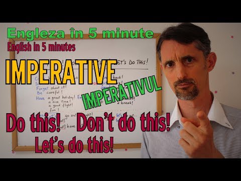 Lectii Gramatica Engleza - IMPERATIVE (DO THIS!/DON'T DO THIS!) - English Grammar Lessons