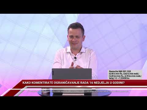 TV REPLIKA 26.06.2023. - KAKO KOMENTIRATE OGRANIČAVANJE RADA NA 16 NEDJELJA U GODINI?