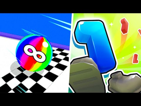 Crazy Number Run vs Ball Run Infynity - 123456789 Max Level Gameplay (Part 2)