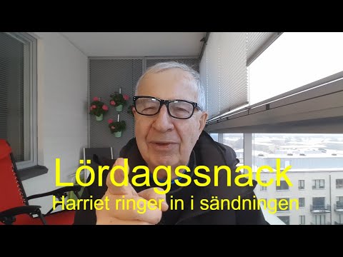 2020-12-26 LÖRDAGSSNACK - Harriet ringer in mitt i sändningen.