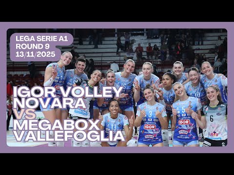 🏐Igor Volley Novara vs Megabox Vallefoglia | Lega Serie A1 25/26 Round 9 | Italian League Women