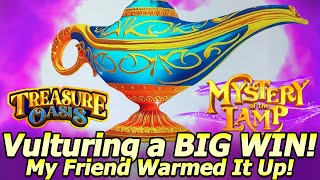 Vulturing a BIG WIN on Mystery Lamp! @BarbaraPlayinSlots Warmed It Up For Me at Yaamava Casino!