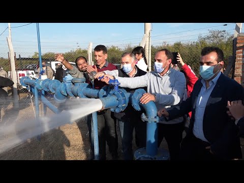 Jaldo inauguró un pozo de agua que beneficiará a 1 500 familias de El Bracho y El Cevilar