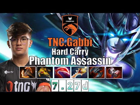 Phantom Assassin | TNC.Gabbi | Hard Carry Phantom Assassin | 7.27d Gameplay Highlights