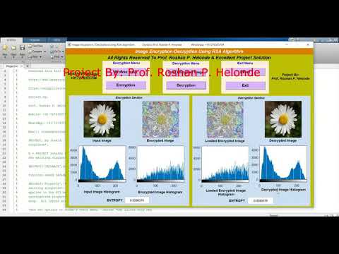 Rsa Image Encryption Decryption Using Matlab Code Matlab Project With Source Code