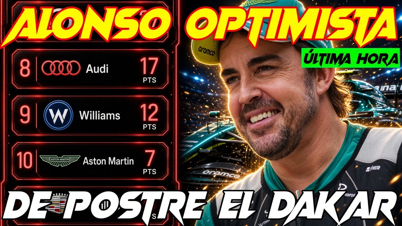 ALONSO "EL MAESTRO DEL CAOS" OPTIMISTA PARA GP F1 SINGAPUR, EL DAKAR SE PERFILA A INICIOS DE ENERO