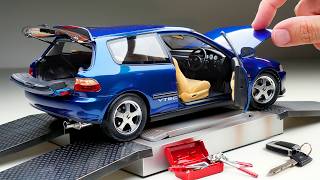Unboxing of Honda Civic EG 1:18 Scale Hatchback (💖 Super Realistic Diecast Model)