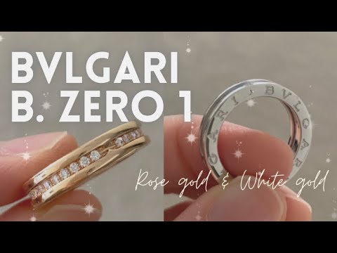 Bvlgari B. Zero 1 Rose Gold Ring , White Gold Ring Unboxing