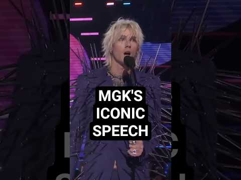 Machine Gun Kelly's AMAs 2022 acceptance speech for Favorite Rock Artist (uncensored)