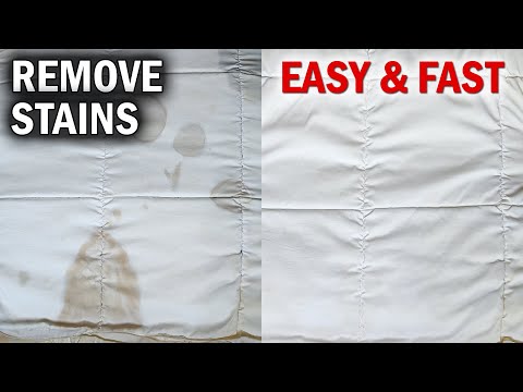 How to Remove Stains on a Blanket, Mattress, Whiten Things. A Simple Trick to Get Rid of Stains