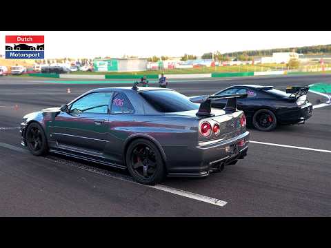 850HP Nissan Skyline R34 GTR - Drag Racing!