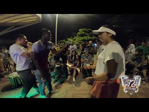 MUJER LE ENSEÑA A RAPERO!!! BATALLON FREESTYLE - PANDORA VS DFLOW -  FECHA #LA72
