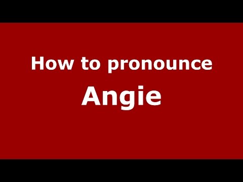 How to pronounce Angie (Colombian Spanish/Colombia)  - PronounceNames.com