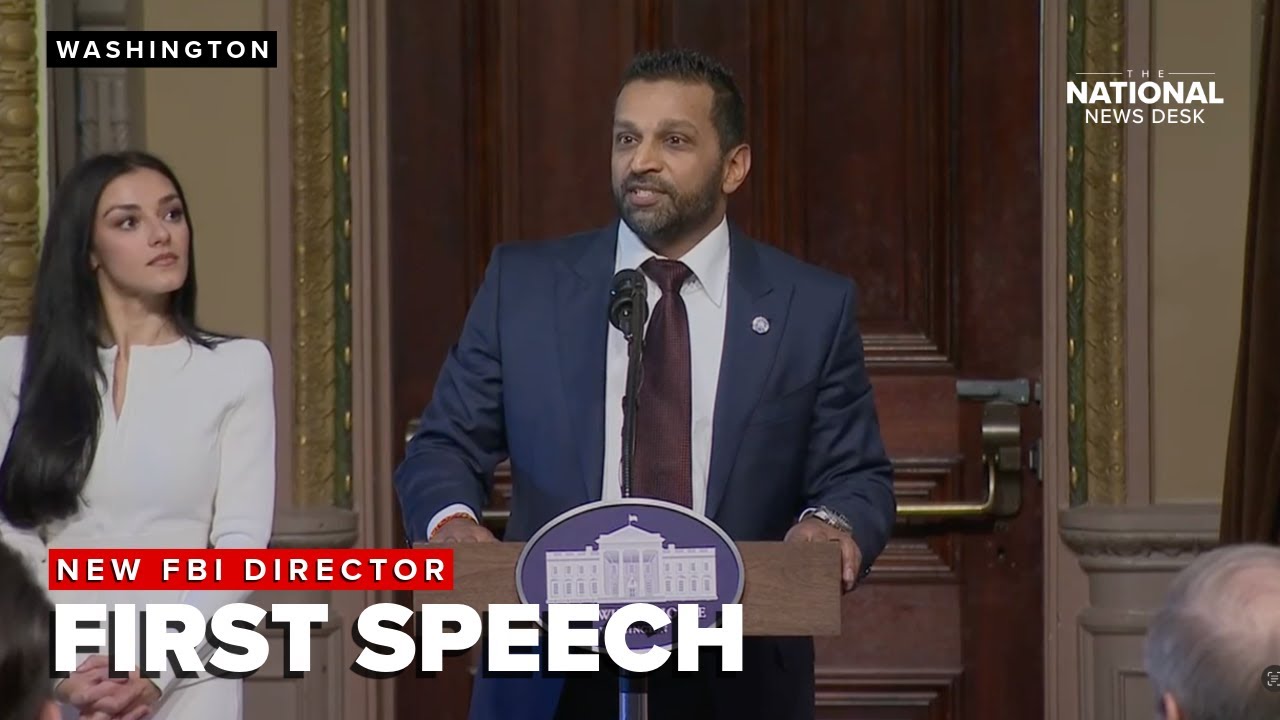 Kash Patel made his first speech as FBI Director