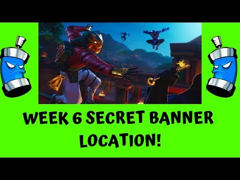 fortnite season 8 week 6 secret banner location!
