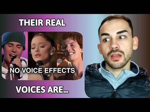 Singers' REAL Voices (No Autotune) | Reaction