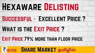 Hexaware share delisting Exit price Tamil | Hexaware Technologies delisting price Share market Tamil