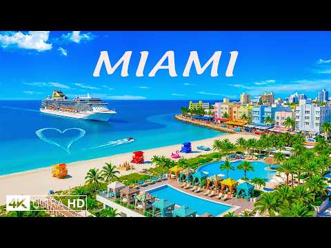 Miami 4K Drone Footage | South Beach, Skyline Views & Atlantic Coast Drone Footage UHD