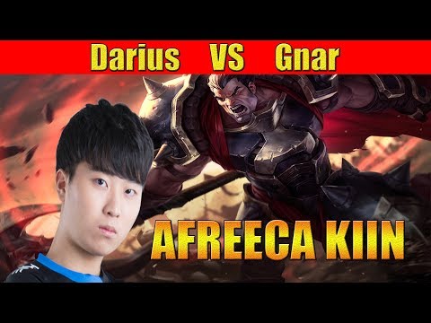 AFREECA KIIN - Darius Top Lane vs Gnar | LoL Replays SoloQ